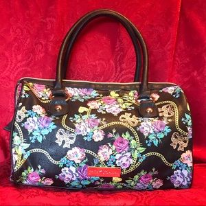 Betsey Johnson floral satchel